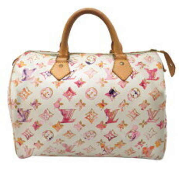Louis Vuitton Speedy Boston Bag Monogram Watercolor Multicolor - Picture 1 of 9